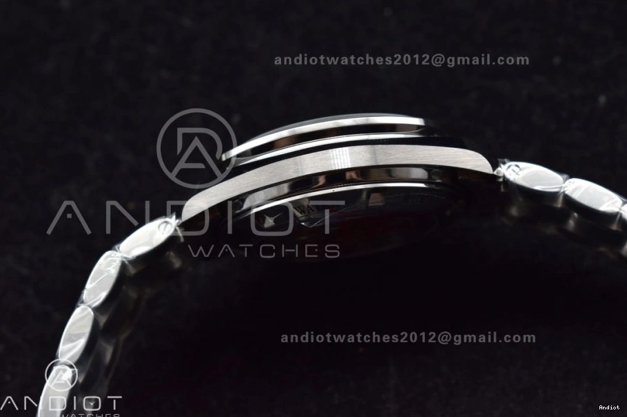 Speedmaster Movement Sapphire Back Crystal Winding OMF Transparent with Manual SS Chrono SS on Dial Black Bracelet MoonWatch 0106